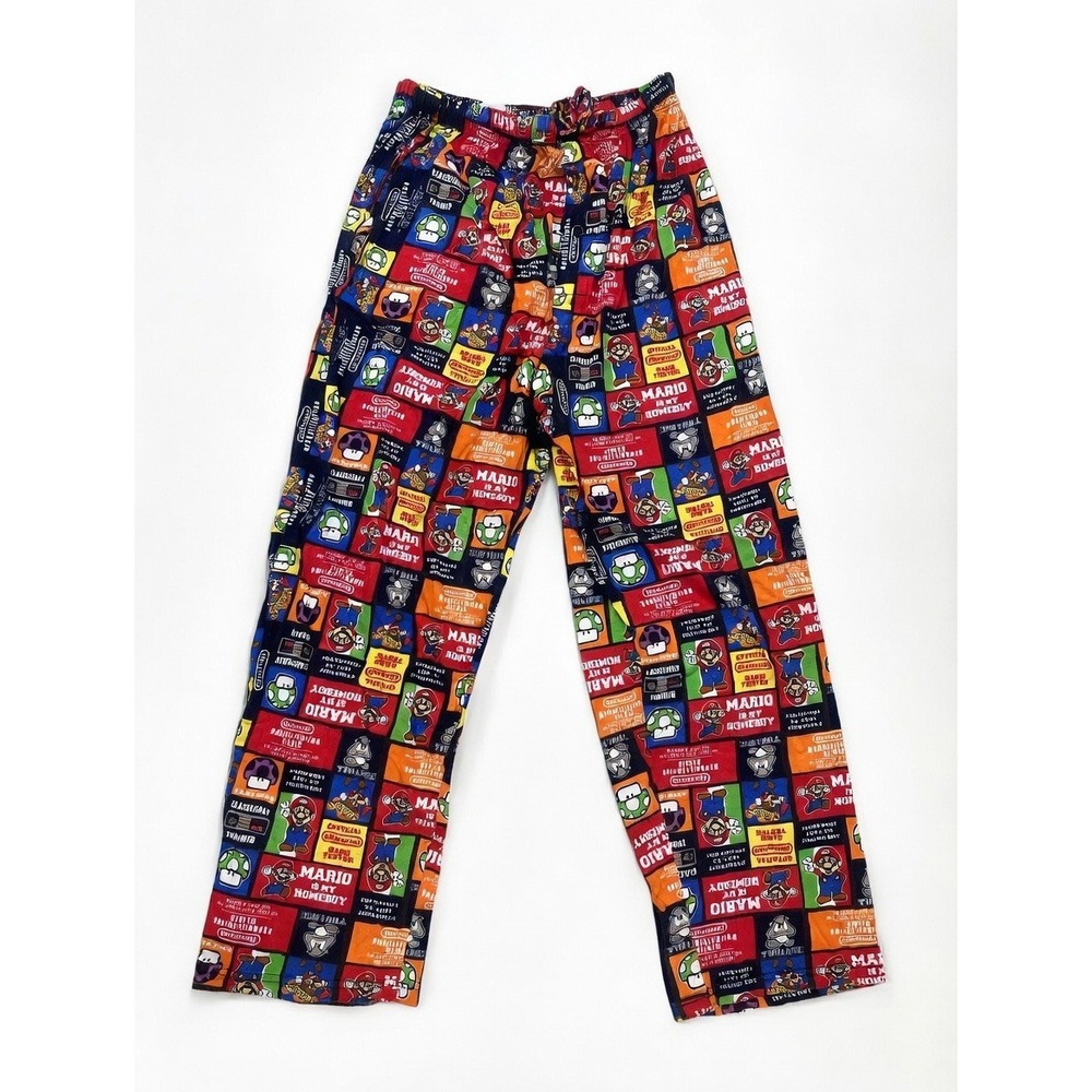 Vintage Y2K Nintendo PAJAMA PANTS Briefly Stated Size M